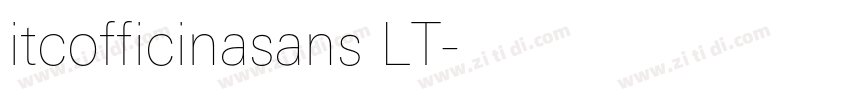 itcofficinasans LT字体转换
